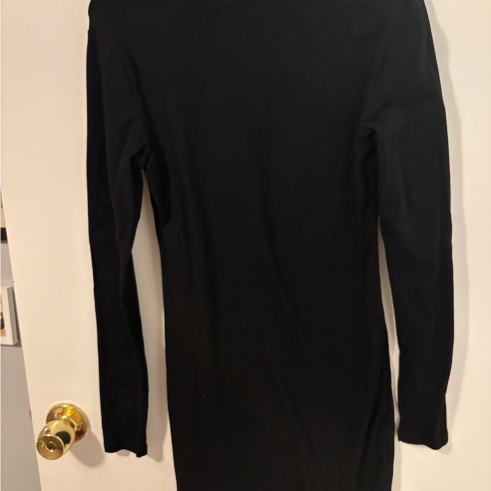 Divided Black Dress with White Skeleton Design Halloween - Picture 4 of 4